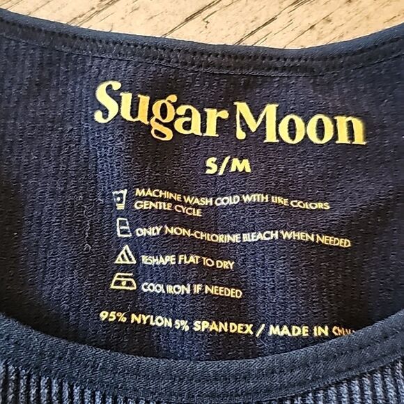 Charcoal ribbed bodysuit size S/M - Picture 4 of 8